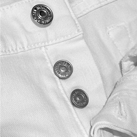 ππ€ 7 FOR ALL MANKIND Josephina Skinny Boyfriend Jeans | White Sz 26 #preppyvibes - Picture 9 of 9